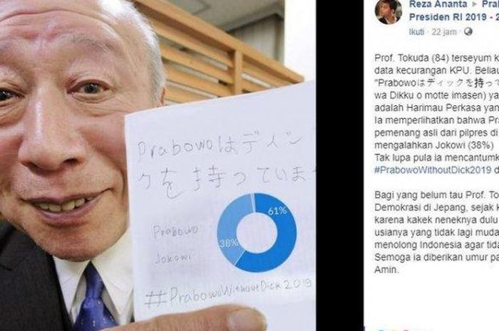 Ketika Foto Kakek Sugiono Si Bintang Film Dewasa Jepang Digunakan Untuk Menyebar Hoaks Pilpres 2019 Semua Halaman Suar