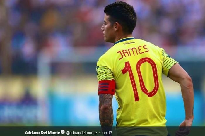 Gelandang Real Madrid dan timnas Kolombia, James Rodriguez.