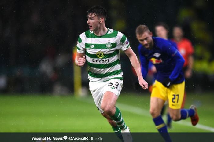 Bek kiri Celtic FC, Kieran Tierney, jadi incaran Arsenal.