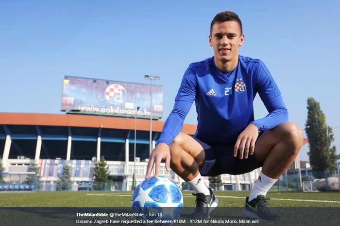 Gelandang bertahan milik Dinamo Zagreb, Nikola Moro