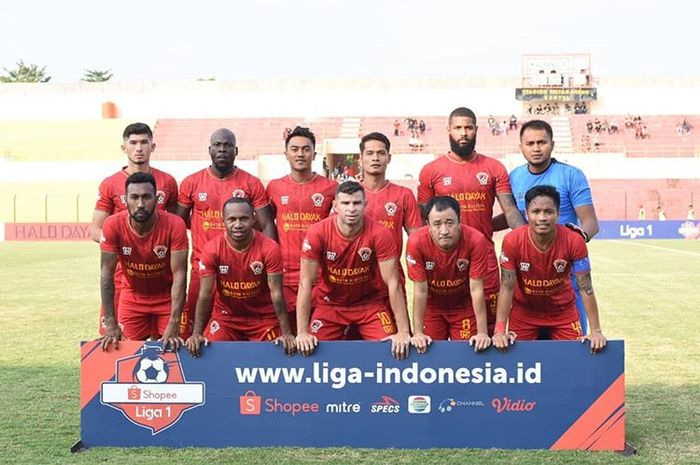 Skuat Kalteng Putra Saat menghadapi Bali United pada laga pekan ke-6 Liga 1 2019, Rabu (26/6/2019).
