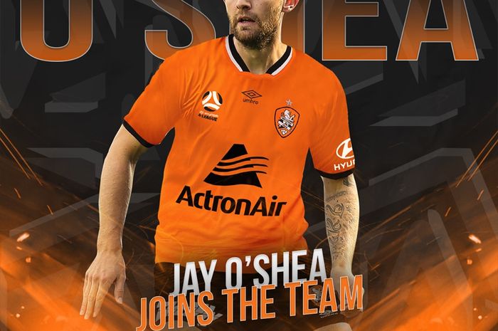 Gelandang asal Irlandia, Jay O'Shea jadi rekrutan baru klub Liga Australia, Brisbane Roar.