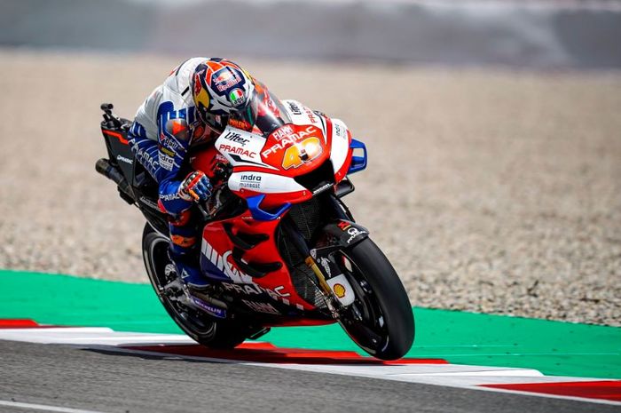 Aksi pembalap Pramac Racing, Jack Miler pada MotoGP Catalunya 2019, Minggu (16/6/2019)