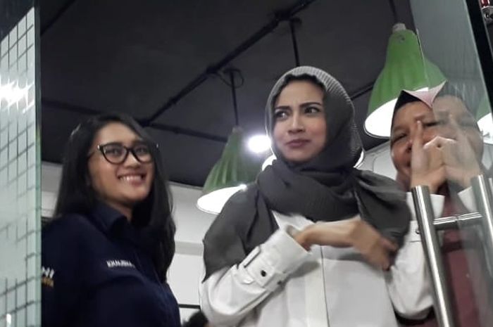 Vanessa Angel di Apartement Brawijaya, Jakarta Selatan, Rabu (3/7/2019).
