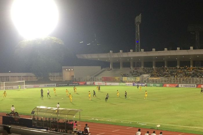 Bhayangkara FC Vs Tira Persikabo di Stadion Madya, Senayan, Jakarta Pusat, Kamis (4/7/2019)