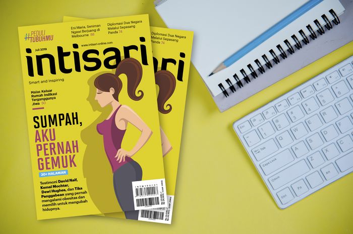  dan Tika Panggabean yang pernah mengalami obesitas dan menentukan untuk mengubah hidup merek Editorial INTISARI Edisi Juli 2019: Bukan Sekadar Berat Badan