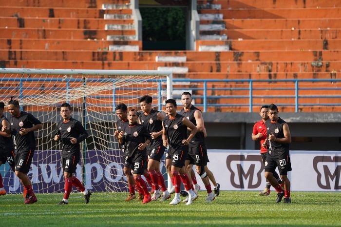 Official training Persija Jakarta di Stadion Segiri, Samarinda, Jumat (5/7/2019).