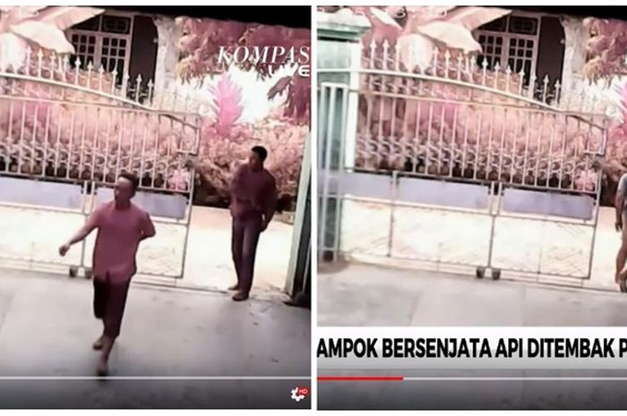 Rampok bersenjata api kabur saat dihujani tembakan korbannya