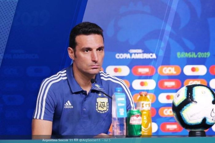 Pelatih timnas Argentina, Lionel Scaloni.