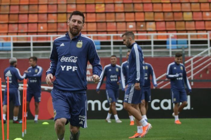 Megabintang timnas Argentina, Lionel Messi.