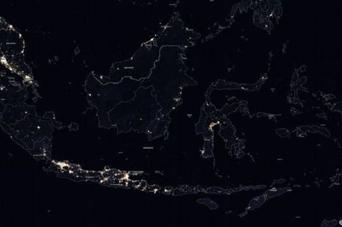 Gemerlapnya Pulau Jawa Dilihat dari Stasiun Luar Angkasa ...