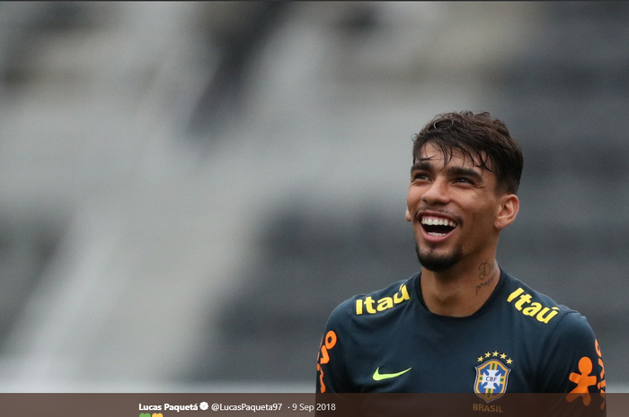 Gelandang AC Milan dan timnas Brasil, Lucas Paqueta.