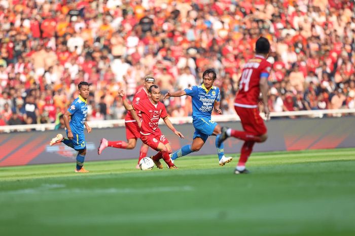 Persija Jakarta Vs Persib Bandung pada pekan kedelapan Liga 1 2019 di Stadion SUGBK, Rabu (10/7/2019).