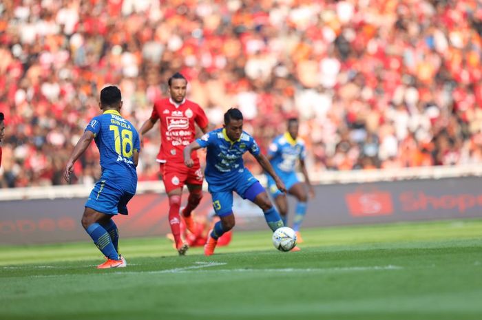 Duel Persija Jakarta Vs Persib Bandung pada pekan kedelapan Liga 1 2019 di Stadion SUGBK, Rabu (10/7/2019).