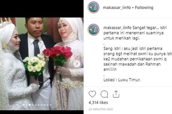 Viral Foto Seorang Istri yang Tegar Menemani Suaminya untuk Menikah Yang Kedua Kalinya, Netizen: 'Satu Aja Susah Nyarinya, ini Malah Dapat Dua'