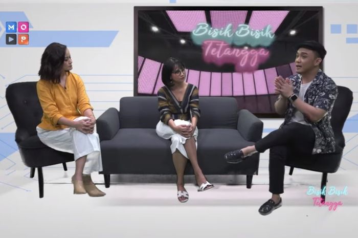 Vanessa Angel saat menjelaskan sosok Rian Subroto
