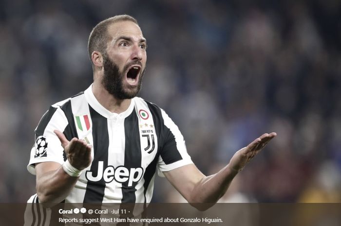 Penyerang Juventus, Gonzalo Higuain.