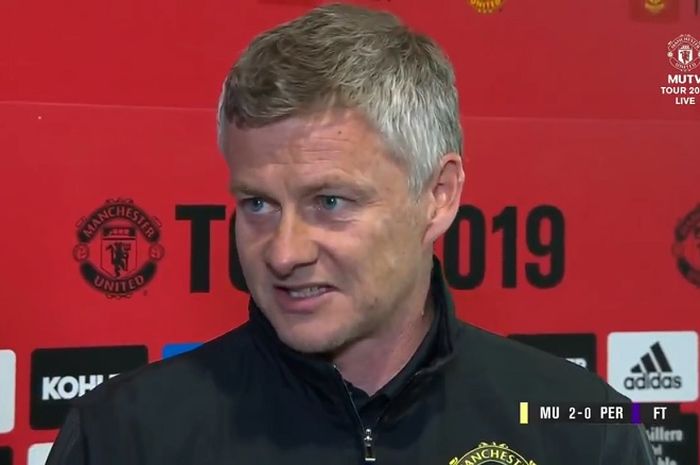 Pelatih Manchester United, Ole Gunnar Solskjaer.