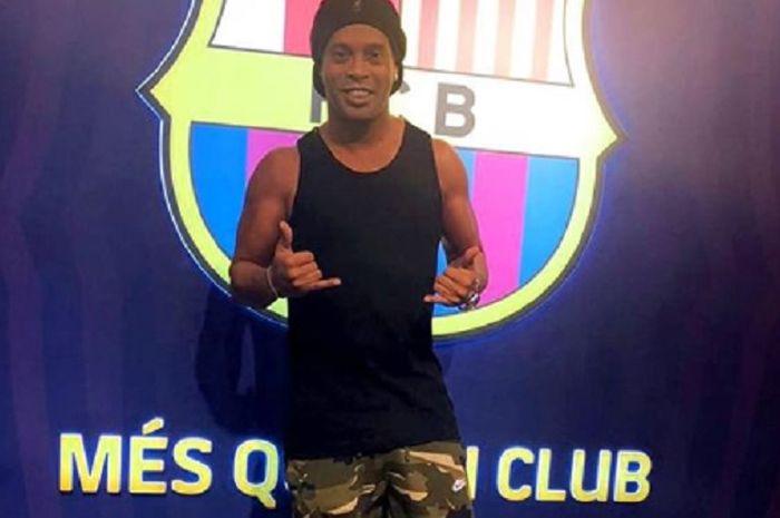 Mantan bintang Barcelona asal Brasil, Ronaldinho.