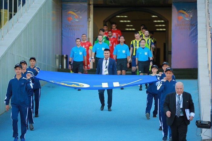 Jelang laga  FC Pakhtakor kontra wakil Iran, Persepolis pada laga Grup D Liga Champions Asia 2019 di Pakhtakor Central Stadium, Tashkent, 6 Mei 2019.