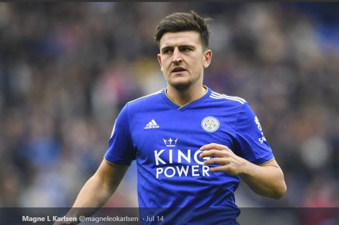 Bek Leicester City, Harry Maguire, jadi incaran Manchester United.