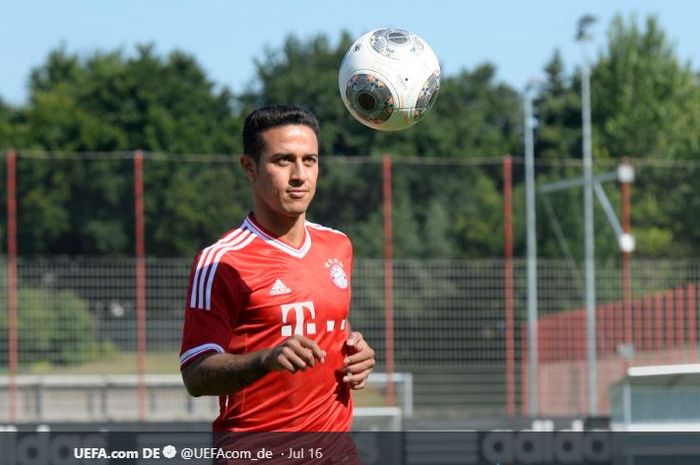 Mantan gelandang FC Barcelona yang kini membela Bayern Muenchen, Thiago Alcantara.