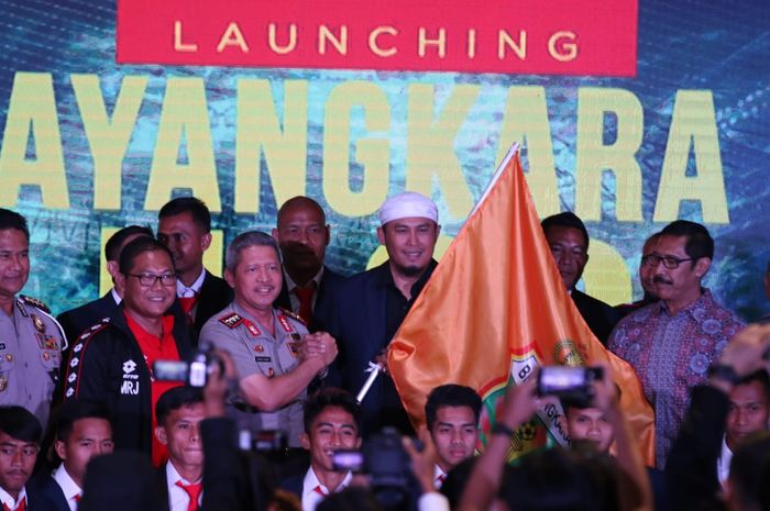 Launching Bhayangkara FC U-20 di Wisma Kemenpora, Senayan, Jakarta Pusat, Jumat (19/7/2019)