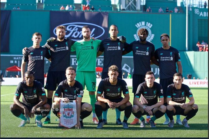 Skuad Liverpool dalam duel pramusim International Champions Cup 2019.