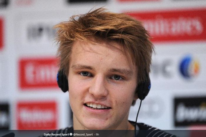 Gelandang Real Madrid yang dipinjamkan ke Real Sociedad, Martin Odegaard.