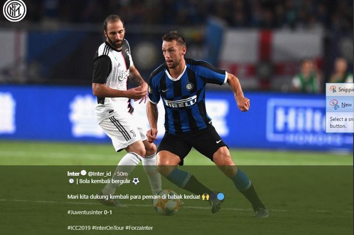 Laga Juventus Vs Inter Milan di ICC 2019