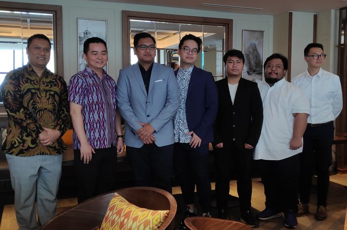 Announcement of the Indonesia Mobile Legends national team coach for the 2019 Sea Games at the Grand Hyatt Jakarta (6/8).