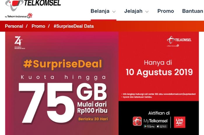 Kuota Data Telkomsel 20gb Sebulan Harga Rp 125 Ribu Cuma