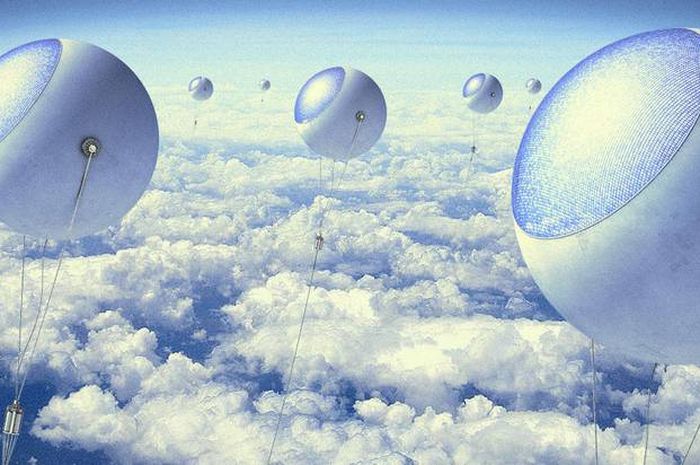 Unik! Panel Surya Ini Bentuknya Seperti Balon yang Terbang di Angkasa