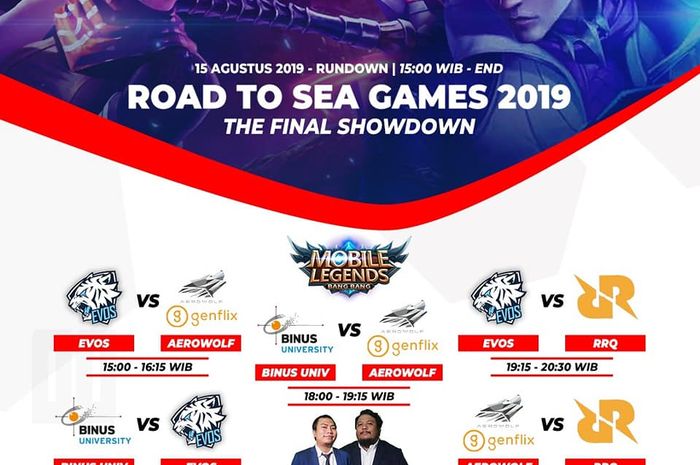 Jadwal Pertandingan Pelatnas eSports day 1