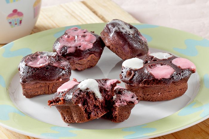 Kue Cubit Cokelat Marshmallow