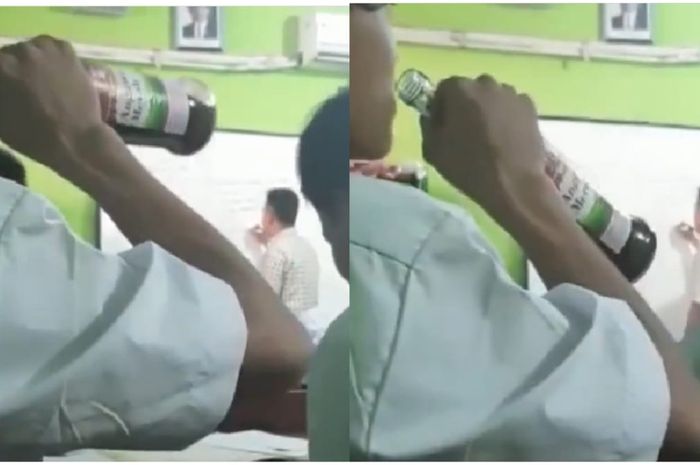 Viral Video Siswa Sma Tenggak Miras Anggur Merah Dalam Kelas