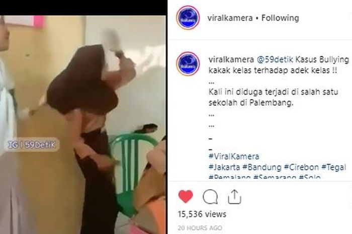 Viral Video Seorang Siswi yang Membully Adik Kelasnya