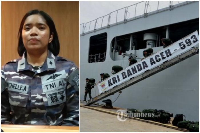 Letda Michelle Sukses Jadi Taruni Asal Papua yang Bertugas di KRI Terbesar Milik TNI AL.