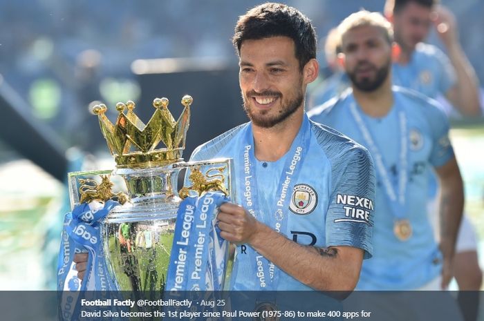 Eks gelandang serang Manchester City asal Spanyol, David Silva.