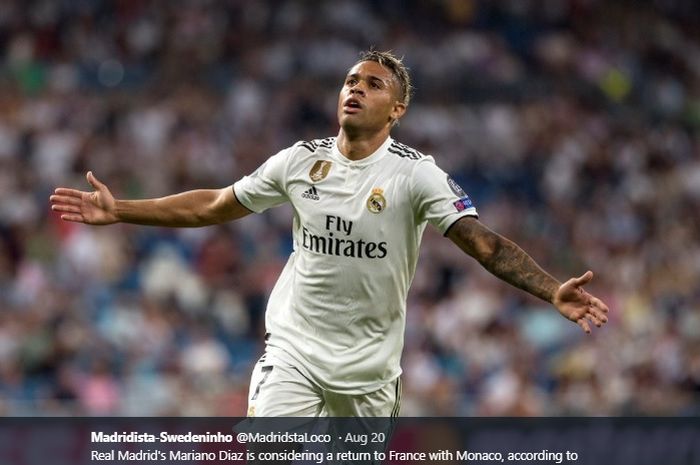 Penyerang terbuang miliki Real Madrid, Mariano Diaz, dikabarkan bakal dilego ke klub sesama konstestan Liga Spanyol jelang berakhirnya jendela transfer musim panas 2019.