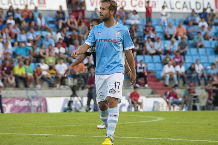 Gelandang asal Spanyol, Joan Tomas, saat membela Celta Vigo