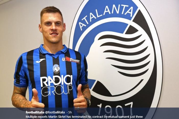 Mantan bek Liverpool, Martin Skrtel, yang memutuskan bergabung dengan Atalanta memilih memutuskan kontrak padahal baru 3 minggu bergabung.