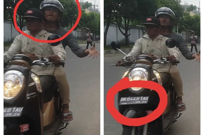 Viral Foto Jambret yang tak Sengaja Terekam Kamera Handphone yang Akan Dirampasnya