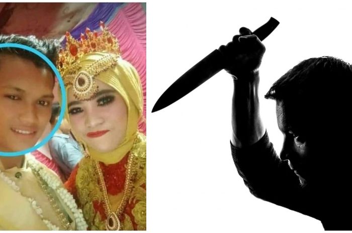 Seorang pengantin baru dibunuh dengan sadis di depan istrinya lantaran pelaku cemburu.
