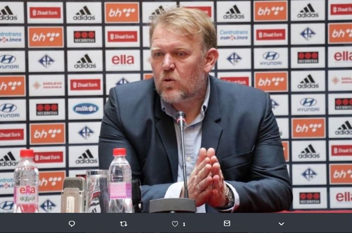 Robert Prosinecki mundur dari kursi pelatih Bosnia-Herzegovina.