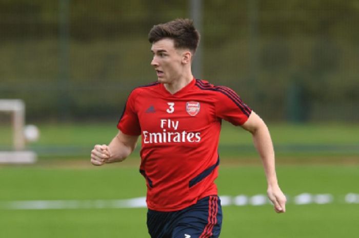 Kieran Tierney menjalani latihan perdana bersama skuat Arsenal setelah pulih dari cedera.