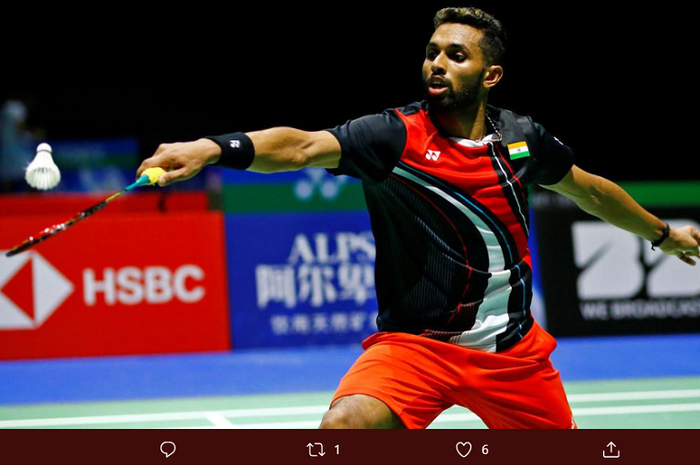 Pebulu tangkis tunggal putra India, HS Prannoy.