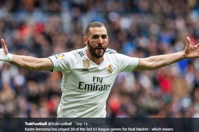 Penyerang Real Madrid, Karim Benzema.