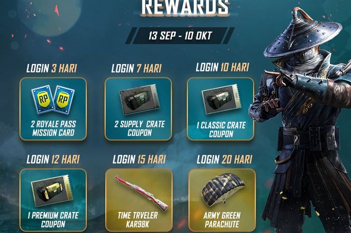 Dapatkan Total Login Reward PUBG Mobile Secara Gratis Begini Caranya Dapatkan Total Login Reward PUBG Mobile Secara Gratis Begini Caranya