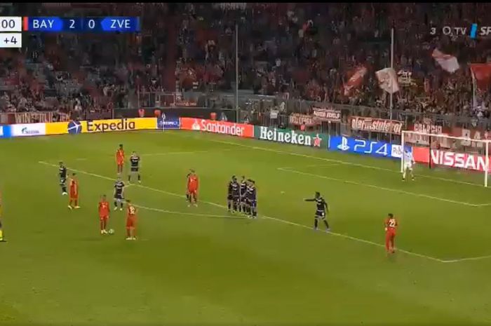 Cuplikan gol Bayern Muenchen ke gawang Red Star Belgrade pada matchday 1 Liga Champions